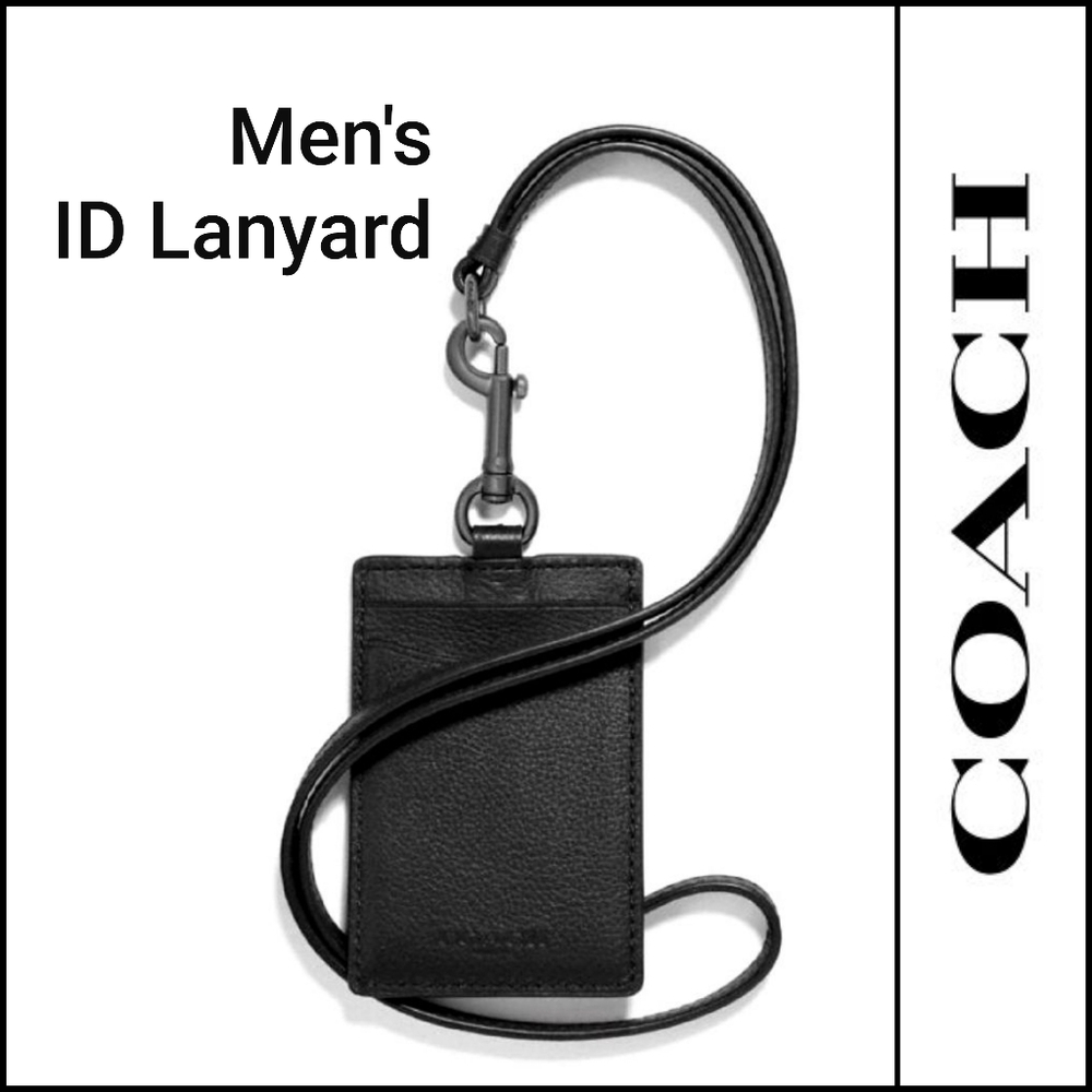 🆕️ 💯 Authentic Coach Men's ID Lanyard F31657